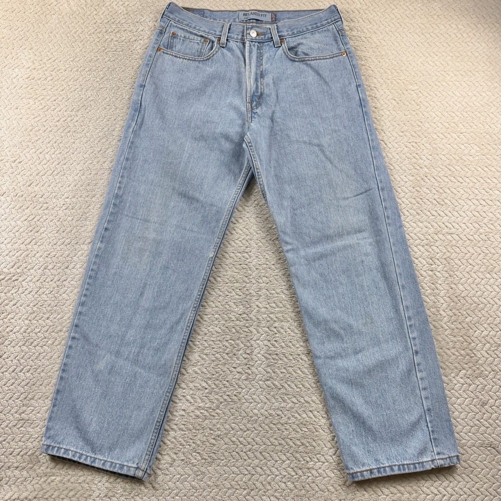 Vintage Levis 550 Jeans Mens 32x30 Relaxed Fit High Rise Light Wash Y2K Skater‎